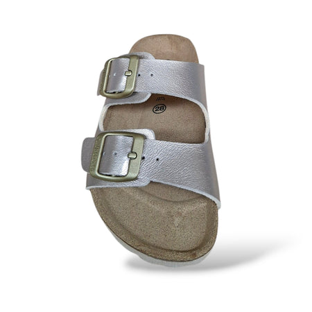 Ciabatta Bio Sughero Bambine e Ragazze Grunland Junior Luce Sabbia – Sottopiede Sughero EVA