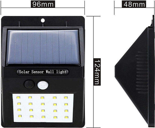 4pz Faretto Led Da Esterno Con Pannello Solare Sensore Movimento Crepuscolare Illuminazione/Illuminazione per esterni/Proiettori Trade Shop italia - Napoli, Commerciovirtuoso.it