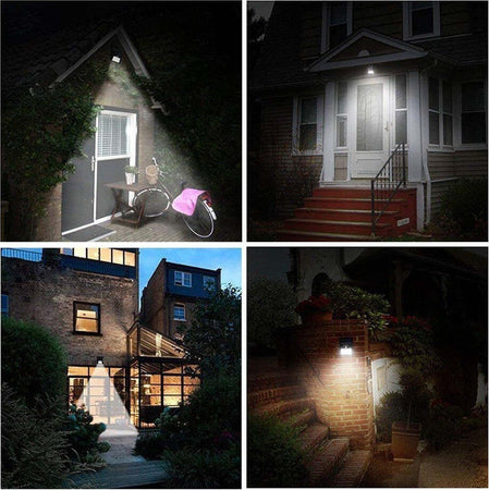 4pz Faretto Led Da Esterno Con Pannello Solare Sensore Movimento Crepuscolare Illuminazione/Illuminazione per esterni/Proiettori Trade Shop italia - Napoli, Commerciovirtuoso.it
