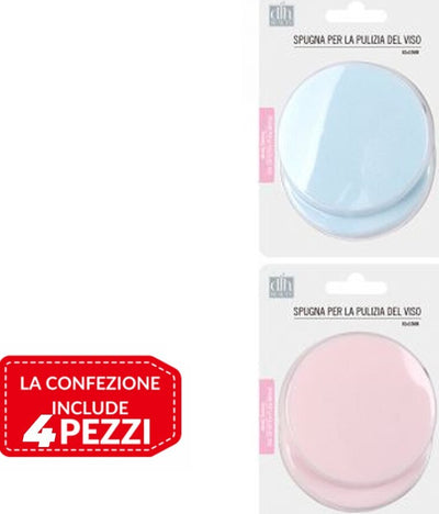 4pz Spugne Detergenti Per Pulizia Viso Make Up Dischetti Struccanti Morbidi 80mm Bellezza/Accessori e strumenti di bellezza/Strumenti e accessori per trucco/Accessori per trucco viso/Spugne piumini e spugnette Trade Shop italia - Napoli, Commerciovirtuoso.it