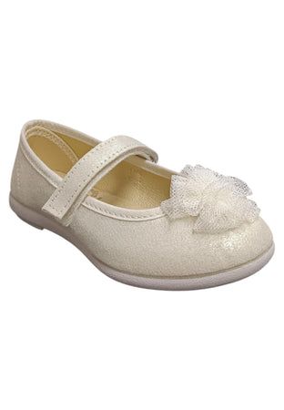Ballerina bambina Vul-Ladi Candy beige tela velcro comfort style