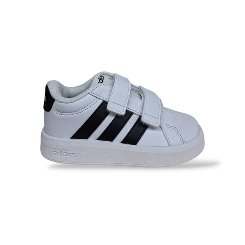 Sneakers bambino Adidas Grand Court bianco nero sportive