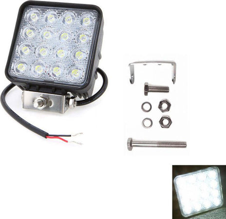 4x-48w-Led-Luce-Faro-Lampada-Da-Lavoro-Faretto-Auto-Barca-Camion-Klw-Suv-12v-24v