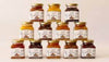 4x Box contenente 4 vasi di vetro di CONFETTURA EXTRA nei gusti fragole, amarene, prugne, fichi d'india