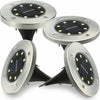 4X DISK LIGHTS PANNELLO SOLARE DA GIARDINO LED SENSORE CREPUSCOLARE FARETTO ip65 Illuminazione/Illuminazione per esterni/Luci per sentieri Zencoccostore - Formia, Commerciovirtuoso.it