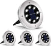 4X DISK LIGHTS PANNELLO SOLARE DA GIARDINO LED SENSORE CREPUSCOLARE FARETTO ip65 Illuminazione/Illuminazione per esterni/Luci per sentieri Zencoccostore - Formia, Commerciovirtuoso.it