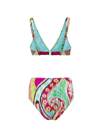 ETRO Bikini con Slip Alto in Stampa Multicolor Etro da donna