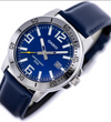 Orologio Casio per uomo, MTP-VD01L-2B , quadrante blu con segna data, cinturino in vera pelle blu scuro