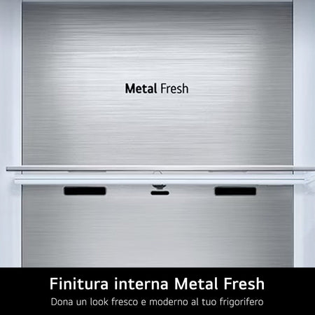 LG GBV7280DEV Frigorifero Combinato 387L Classe D No Frost Nero