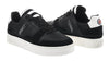 COLMAR Sneakers Uomo art. LOGAN GLOW 425 in pelle/tessuto Black/White