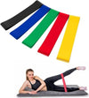 5-Fasce-Elastiche-In-Latex-Per-Esercizi-Fisici-Joga-Ginnastica-Palestra-25x5-Cm
