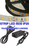 5 M MT. STRISCIA STRIP 300 LED SMD 5630 SENZA SILICONE IP20 + ALIMENTATORE 5A Illuminazione/Strisce LED Trade Shop italia - Napoli, Commerciovirtuoso.it