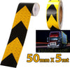 5-Metri-Nastro-Adesivo-Catarifrangente-Auto-Camion-Nero-E-Giallo-Alta-Visibilitá