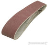 5 nastri abrasivi 100 x 915mm per le levigatrici in ossido di alluminio silverline