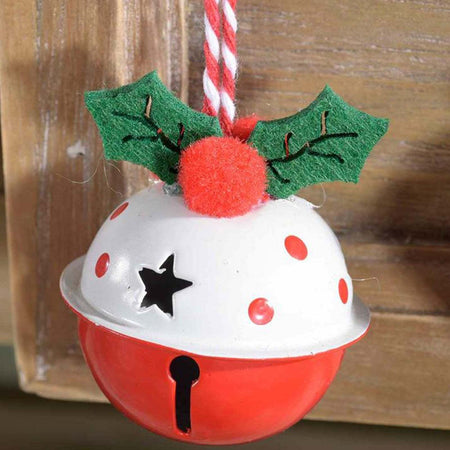 5 palline a campanella natalizie in metallo Bianco e Rosso da Ø 5 cm Casa e cucina/Decorazioni per interni/Addobbi e decorazioni per ricorrenze/Decorazioni natalizie/Addobbi e decorazioni/Campanelli e campanelli da slitta MagiediNatale.it - Altamura, Commerciovirtuoso.it