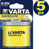 5-Pezzi-Batteria-Pila-Batteria-Varta-Superlife-4.5v-3lr12-Piatta-Alcalina