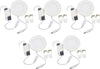 5 pz Luci da incasso Faretti LED 3W 6000K Pannello Rotondo Ultra Sottile Bianco freddo Diametro 85mm
