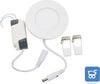 5 pz Luci da incasso Faretti LED 3W 6000K Pannello Rotondo Ultra Sottile Bianco freddo Diametro 85mm