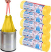 5-Rotoli-Sacchetti-Buste-Spazzatura-Profumati-45lt-50x60-Con-Manici-Giallo-100pz