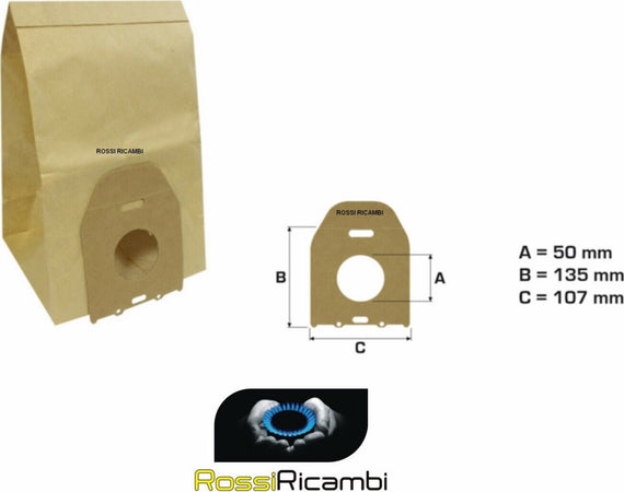 5 SACCHETTI ASPIRAPOLVERE PHILIPS SERIE OSLO HR6300..6800 T300..800 TC400..999 -TC EXCLUSIVE - NS 208 Casa e cucina/Aspirapolvere e pulizia di pavimenti e finestre/Accessori per aspirapolvere/Sacchetti per aspirapolvere/Sacchetti per aspirapolvere verticale Rossi Ricambi - Venetico Marina, Commerciovirtuoso.it