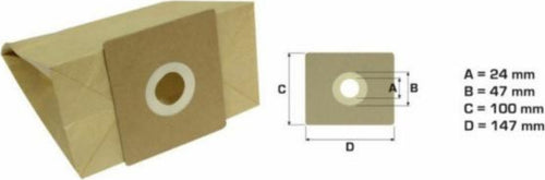 5 SACCHETTI ASPIRAPOLVERE TERMOZETA COMPACT 1300 - 3000 - STAR - PLUS - 4000RP - NS 271 Casa e cucina/Aspirapolvere e pulizia di pavimenti e finestre/Accessori per aspirapolvere/Sacchetti per aspirapolvere/Sacchetti per aspirapolvere verticale Rossi Ricambi - Venetico Marina, Commerciovirtuoso.it