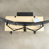 Supporto da scrivania per 3 Monitor 13-24'' con morsetto