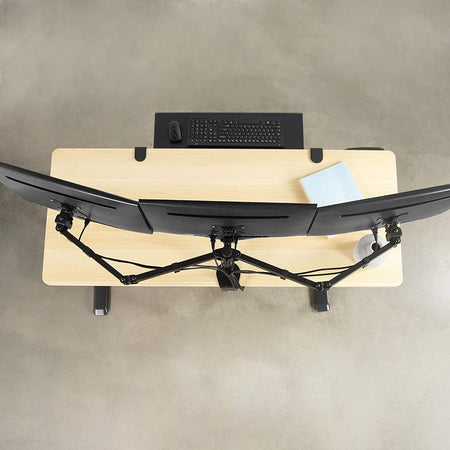 Supporto da scrivania per 3 Monitor 13-24'' con morsetto