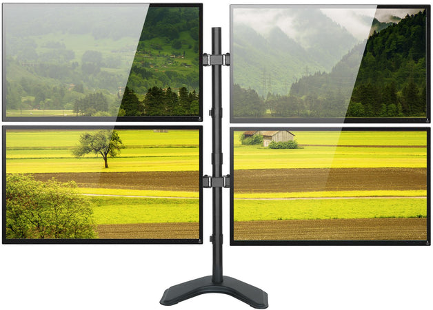 Supporto da Scrivania per 4 Monitor 13-27'' con base