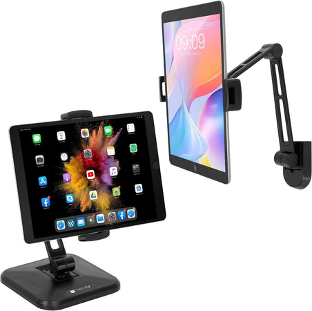 Supporto Estensibile per Tablet e i-Pad 4.7''-12.9'' da Scrivania e da Muro
