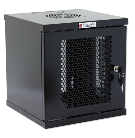 Armadio Rack 10'' a muro 6 unità Porta Grigliata Nero