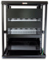 Armadio Rack 19'' 600x600 15U per Audio Video Nero
