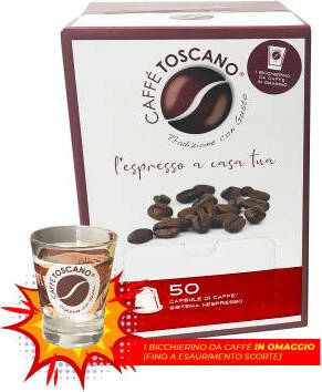 50 Capsule Compatibili Nespresso Caffè Toscano Red Caffè Toscano Red, cartone 50 pezzi Visualizza ingrandito Capsule Compatibili Nespresso Caffè Toscano Red, cartone 50 pezzi Non solo alimenti - Albano Laziale, Commerciovirtuoso.it