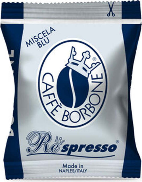 50-Capsule-Compatibili-Nespresso,-Miscela-Blu-Respresso,-Caffè-Borbone