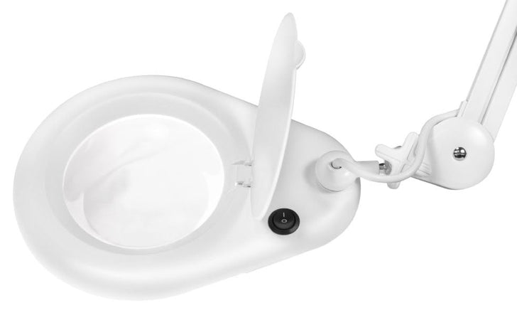 Lampada LED con Lente d'ingrandimento a 5 Diottrie Attacco a Morsetto