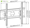 Supporto a Muro Inclinabile per TV LED LCD 42-80'' Nero