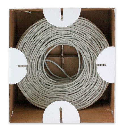 Matassa U/UTP Cavo Cat.6 CCA 305m Rigido Grigio