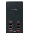 Caricatore da Tavolo a 8 porte USB 44W Nero