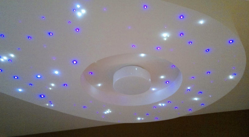 50 LED CIELO STELLATO INCASSO LUCE BIANCA O BLU FREDDA KIT PUNTI LUCE 5/12V  Trade Shop italia - Napoli, Commerciovirtuoso.it