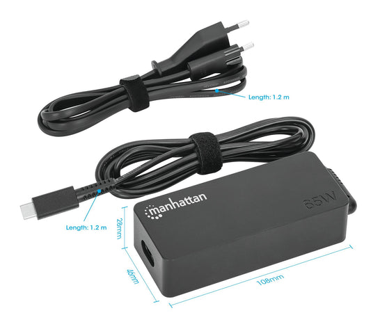 Caricatore USB-C Power Delivery per laptop 65W