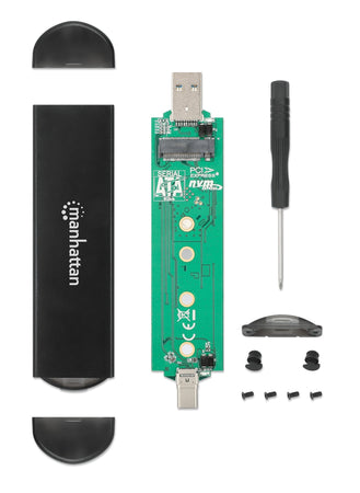 Box Esterno USB SSD M.2 NVMe e SATA Connessioni USB-C e USB A