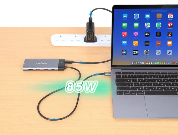 Docking Station USB-C PD Doppio Monitor 8K Multiporta 10 in 1