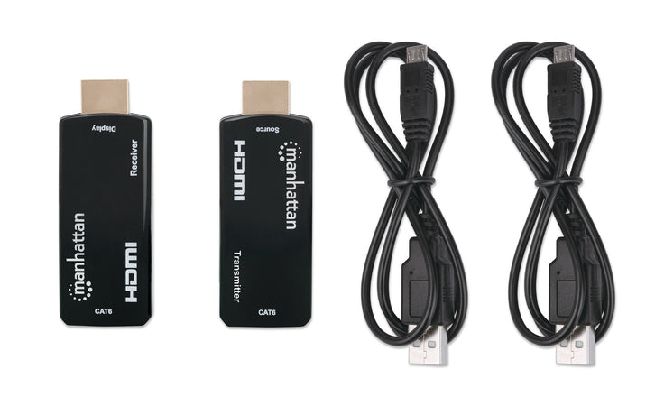 Extender HDMI Over Ethernet 1080p Compatto Nero