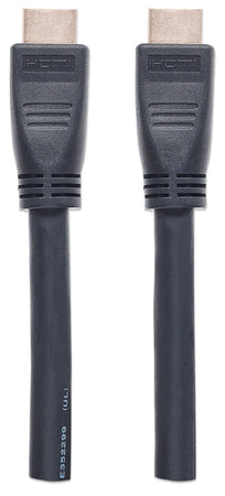 Cavo HDMI CL3 High Speed con Ethernet A/A M/M 10m Nero