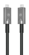 Cavo Ottico Attivo Dati e Video USB 3.2 Gen 2 USB-C M/M Fibra Ottica 4K 10 m