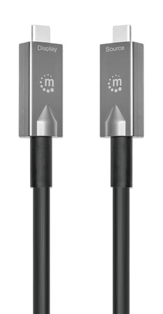 Cavo Ottico Attivo Dati e Video USB 3.2 Gen 2 USB-C M/M Fibra Ottica 4K 10 m