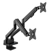 Supporto da Scrivania Doppio Monitor 17-32'' con Molla a Gas e Docking Station 8-in-1