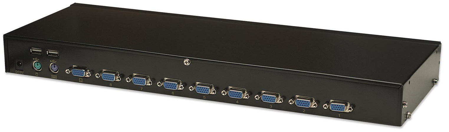 KVM Switch 8 porte combo USB + PS/2, OSD
