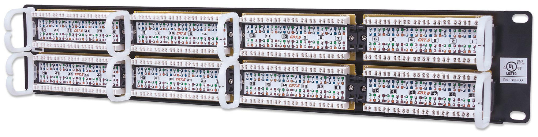 Pannello Patch UTP 48 posti RJ45 cat. 6