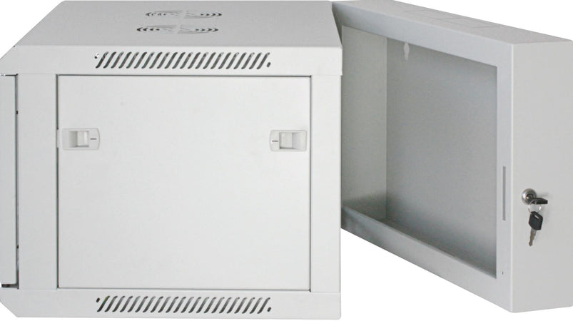 Armadio Rack 19'' a muro 9 unità due sezioni Grigio