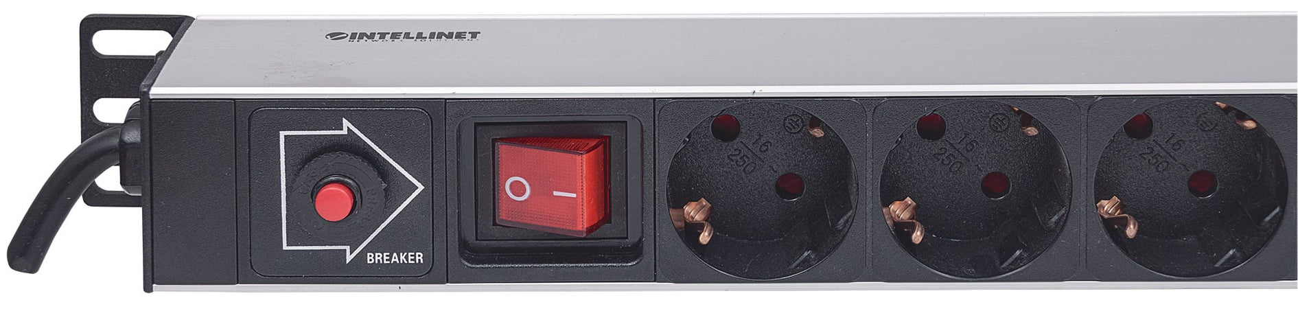 Multipresa Verticale per Rack 12 Posti Spina Schuko Angolata